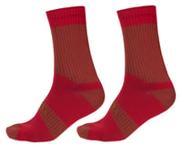 Endura Hummvee Waterproof Socks II (Rust Red)